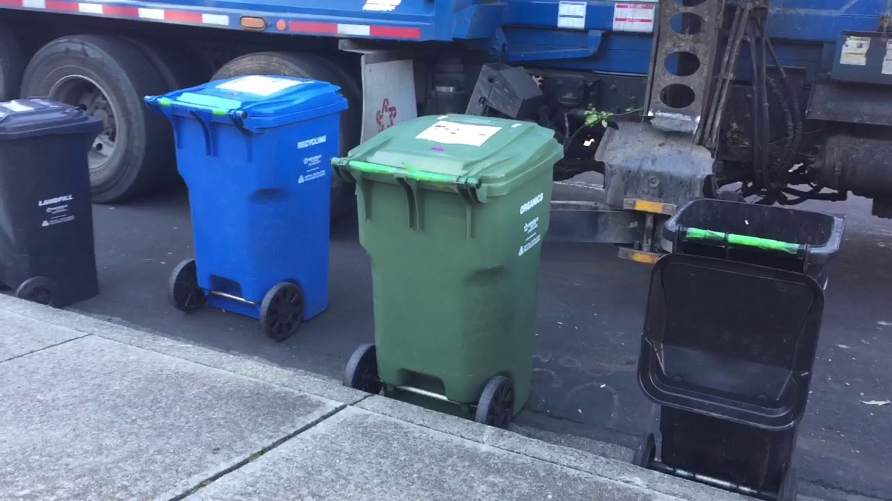 Republic garbage trucks (Recycle and compost) YouTube