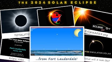 The Total Solar Eclipse of April 8, 2024 from Fort Lauderdale, FL