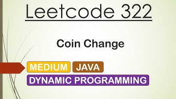 Leetcode 322 Coin Change (Java)