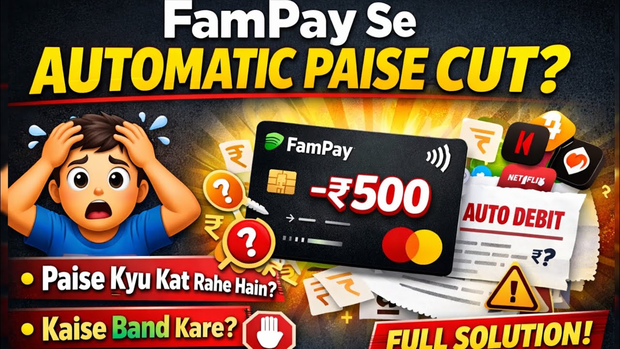 FamPay Se Automatic Paise Cut Kyu Hote Hain? | Full Solution Step-by-Step