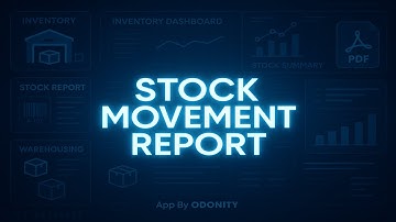 Stock Movement Report in Odoo | Generate Stock Movement PDF Report by Product, Warehouse, Date #odoo