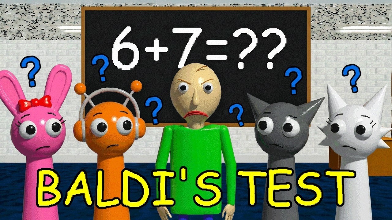 How Each Sprunki Character Would Take Baldi's Test??