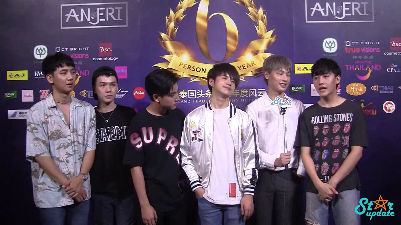 180927 พูดคุยกับ 6 นักแสดงจากซีรีย์บังเอิญรัก @Thailand Headlines Person of the Year Awards 2018