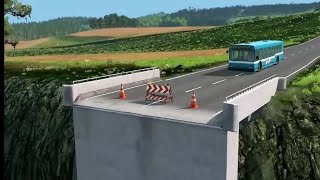 Cars vs Incomplete Bridge - BeamNG.Drive