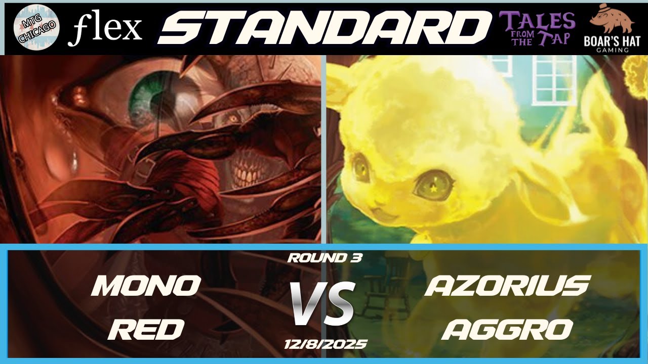 Моно-красная команда против Азориус Агро [MTG Standard, 3 раунд]