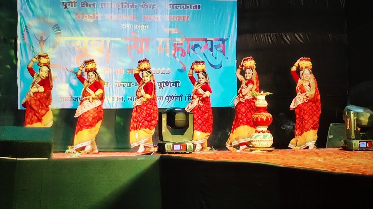 Jhijhiya Dance Performance folk Dance Of Mithila - YouTube