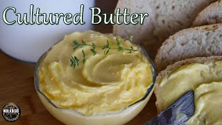 How to make Cultured Butter | Homemade Fermented Butter Recipe | European style butter | Homestead