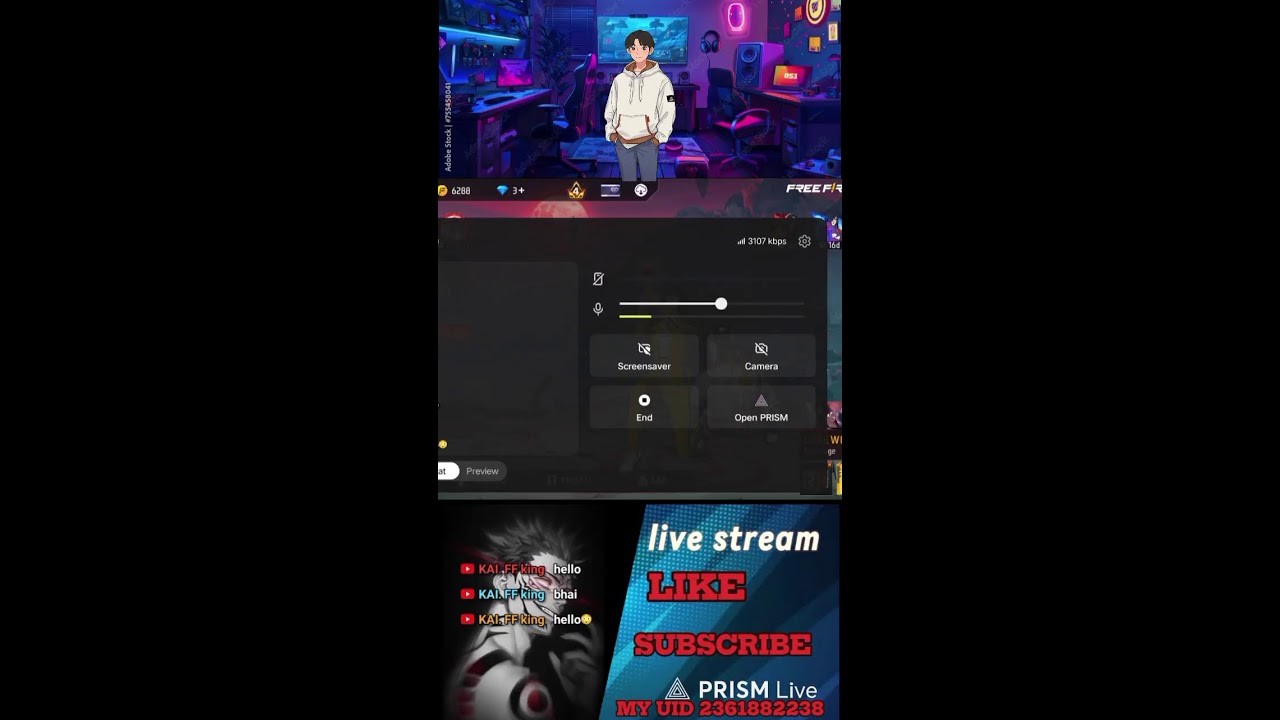 Live streaming of PAGOL FF91 custom 1v1 live gameplay check ✅