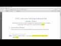 Information Technology Professional Skills