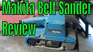 Makita Belt Sander Review - a quick review on the belt sander i use in my shop and the functions - comments on belts I use - This is 