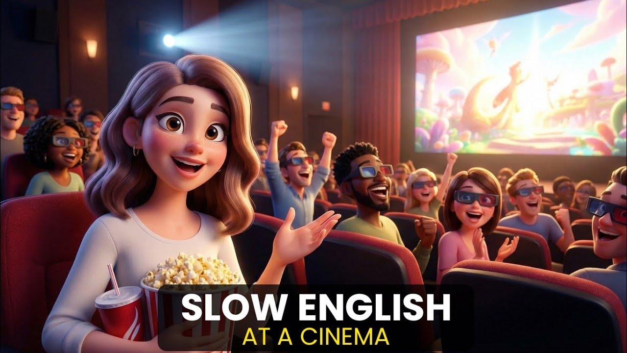 English Speaking Practice | At The Cinema | Slow English | Easy English | English Vocabulary