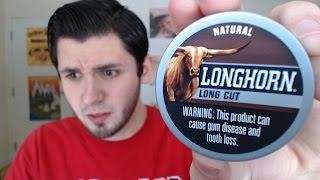 longhorn dipping tobacco Trinkets & Trash Longhorn Cow, Leather Chew Can