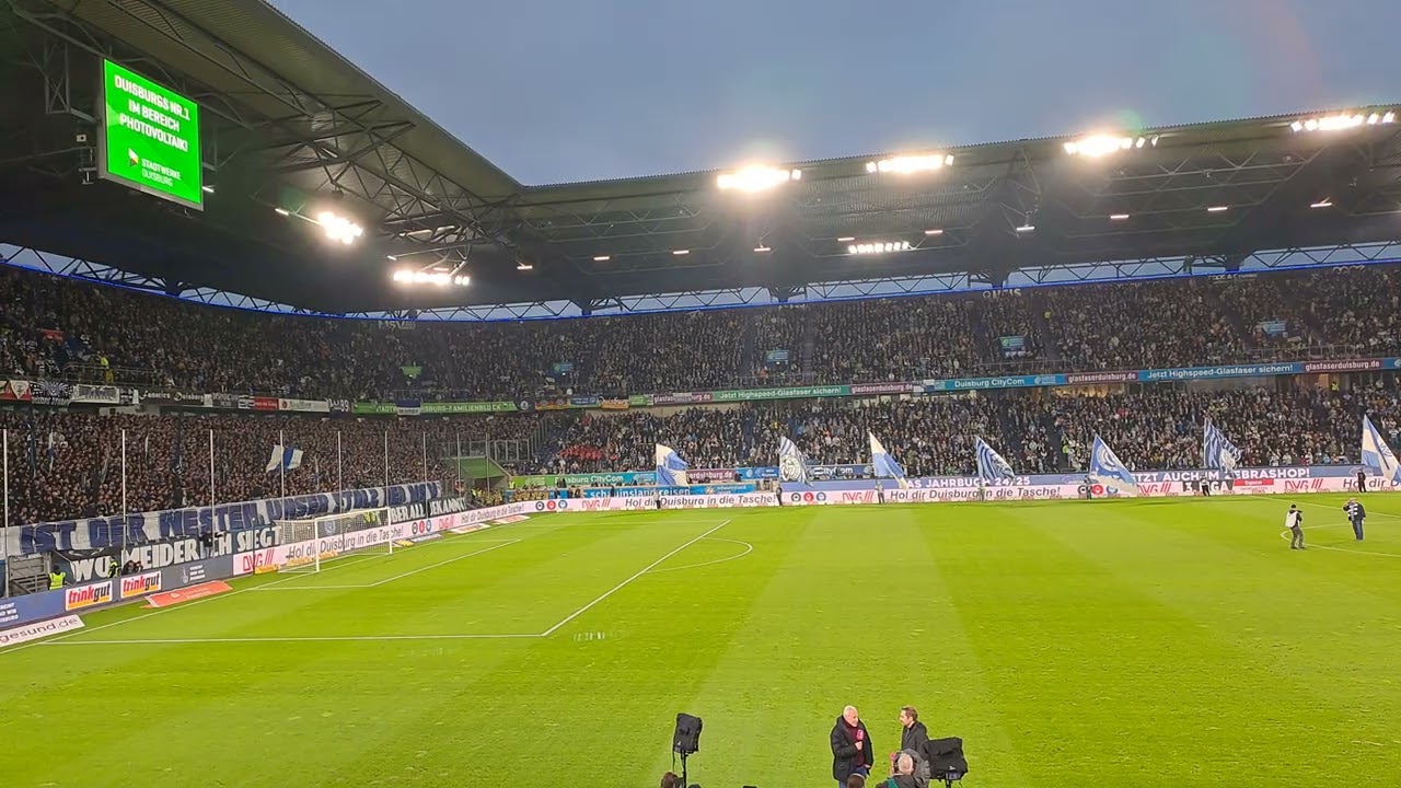 [20251003] MSV vs. FCH - Duisburg Lied - E-Sport - ZebraTwist - Aufstellung - Hymne - Choreo