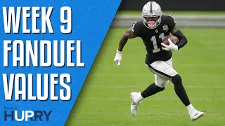 NFL Week 9 FanDuel: Fantasy Football Value Plays