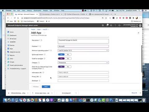 Deploying MacOS Apps in Intune