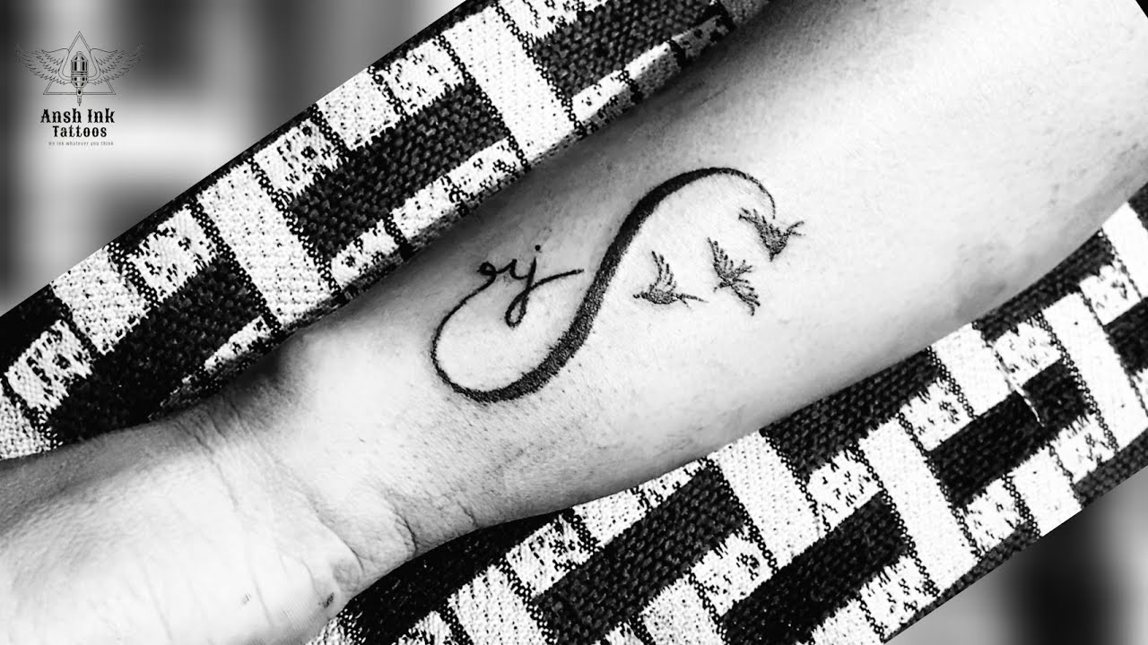 Wrist Tattoo Design for Girls | Feather Tattoo Design | Flying Birds Tattoo | Infinity Tattoo