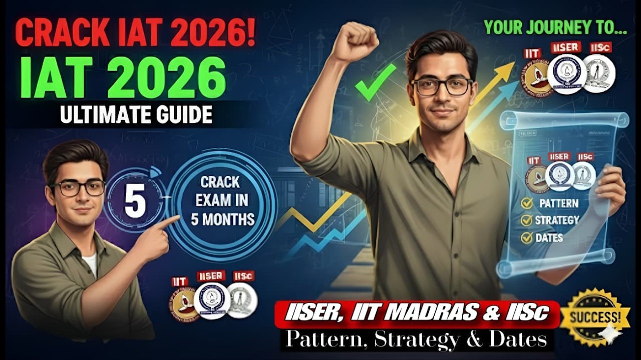 🔥 CRACK IAT 2026! Full Guide to IISER, IISc, & IIT Madras (Pattern, Strategy & Dates) 🗓️