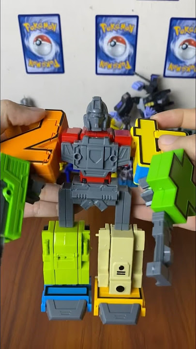 Mainan Robot Angka bisa bergabung jadi megazord #mainan #mainanviral #robotangka