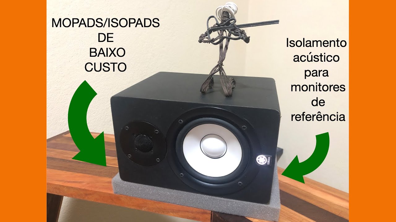 (passo a passo) mopads-isopads - isolamento acústico para monitores de referência.