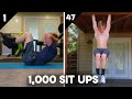 1,000 Sit-Ups for 1,000 Subscribers - 50 Different Ab Exercises!