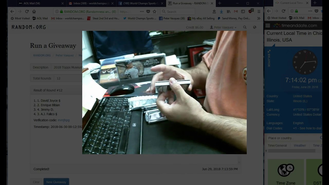 2018 Topps Museum Collection Hit Draft Box #1