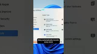 Optimization with Zero Risk! Glary Utilities Undo Changes