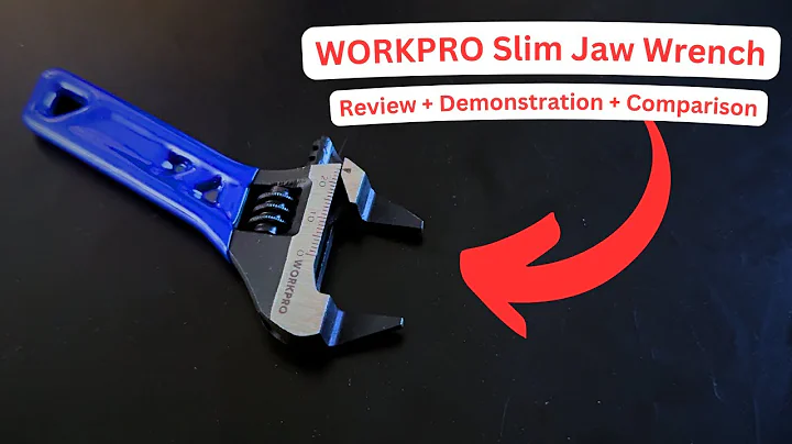 WORKPRO 4-Inch Slim Jaws Stubby Wide Opening Adjustable Wrench