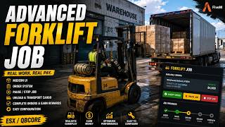Advanced Forklift Job for FiveM ESX/QBCore | Modern Warehouse Script | Realistic Gameplay