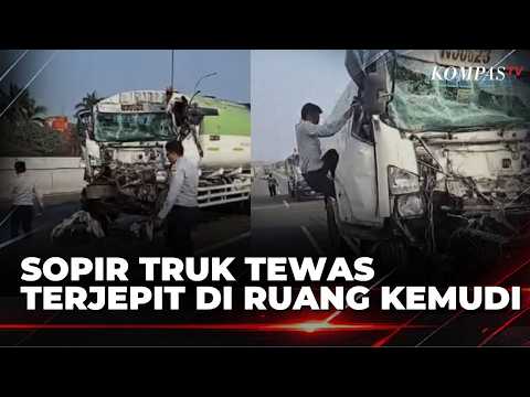 Driver Killed, Tanker Truck Crashes into Trailer on Cilincing Toll Road | KOMPAS PETANG
