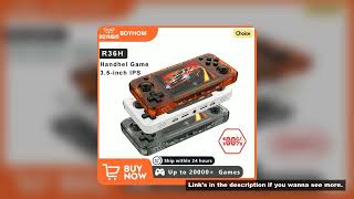BOYHOM New R36H Retro Handheld Console Open-Source Linux System Classic Game Consoles 3.5 inch IPS S