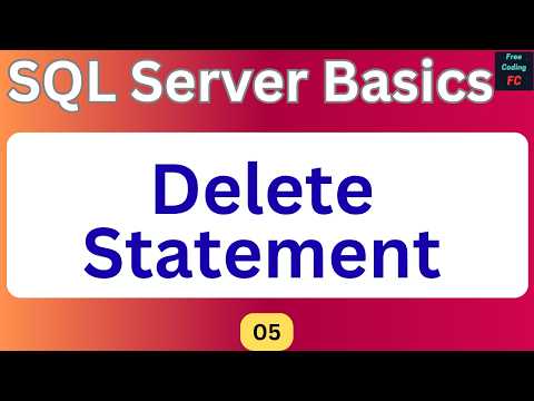 Delete Statement in SQL Server | How to Delete Data in SQL |