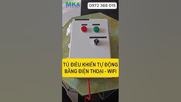 Tủ điện điều khiển hệ thống tưới, phun thuốc tự động bằng ứng dụng điện thoại thông qua mạng Wifi