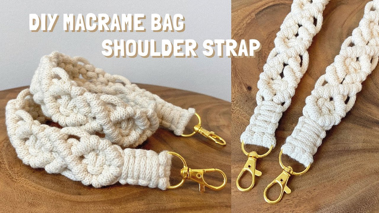 DIY, Macrame bag shoulder strap tutorial