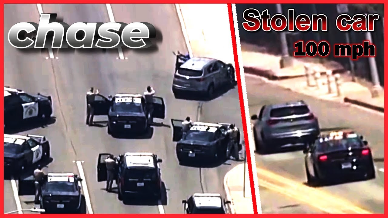 100 MPH Stolen SUV Police Chase Will Leave You BREATHLESS - YouTube