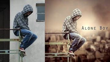 Photoshop Manipulation Tutorial-Change Background & Blending Effect Photo Manipulation