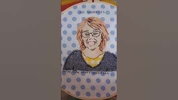Scrap fabric, applique self portrait  #embroidery