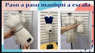 DIY Cómo hacer un maniquí a escala de 1/2 / Paso a paso CON MOLDES PARA DESCARGAR