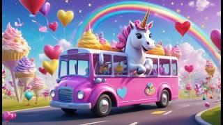 Magical Unicorn Bus Ride | Fantasy Kids Song | Colorful Adventure Nursery Rhyme for Children screenshot 5