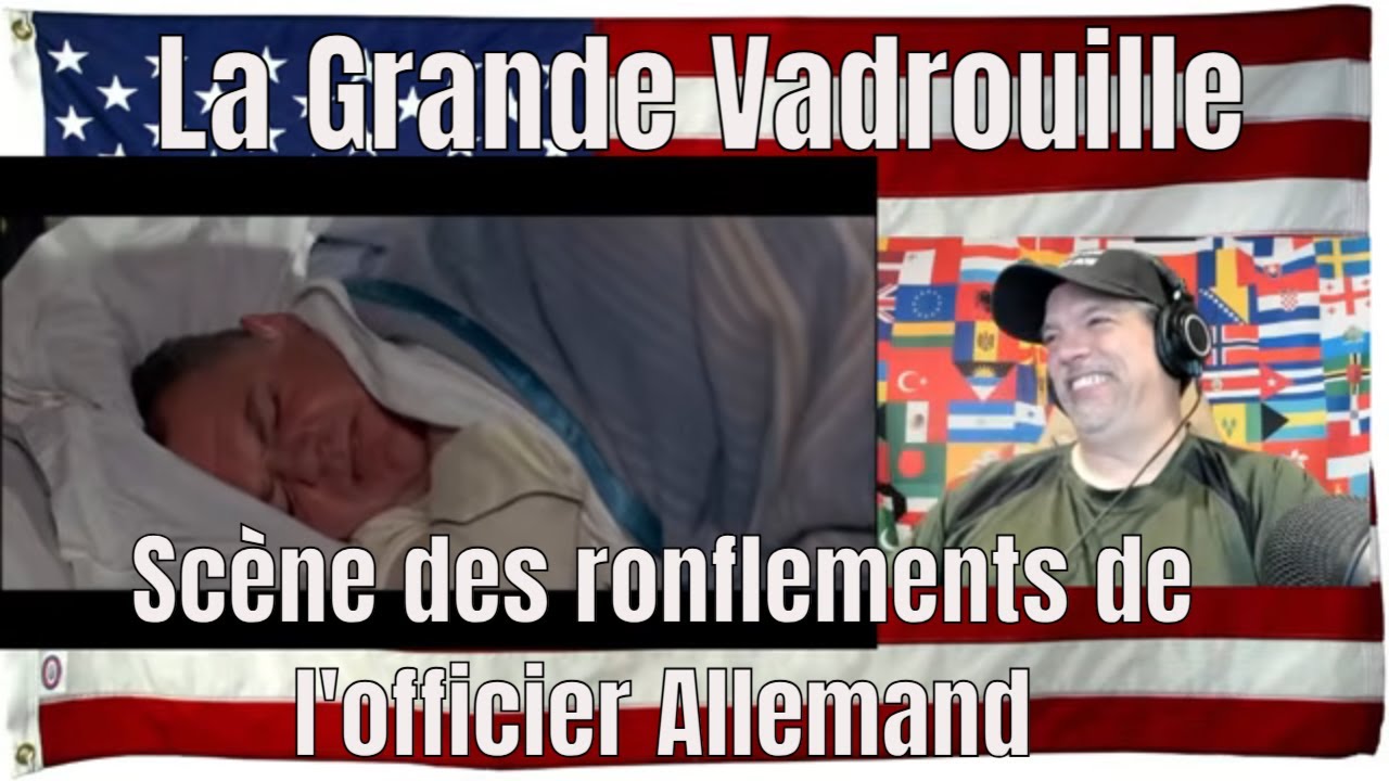 La Grande Vadrouille - Scène des ronflements de l'officier Allemand - REACTION