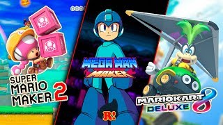 NOCHE INTERACTIVA! SUPER MARIO MAKER 2 - MEGA MAN MAKER - RONDAS MARIO KART 8 DELUXE!