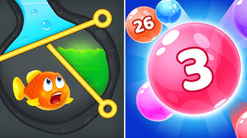 Save Fish | Marble Ball Run 3D - All Level Gameplay Android, iOS - NEW APKUPDATE
