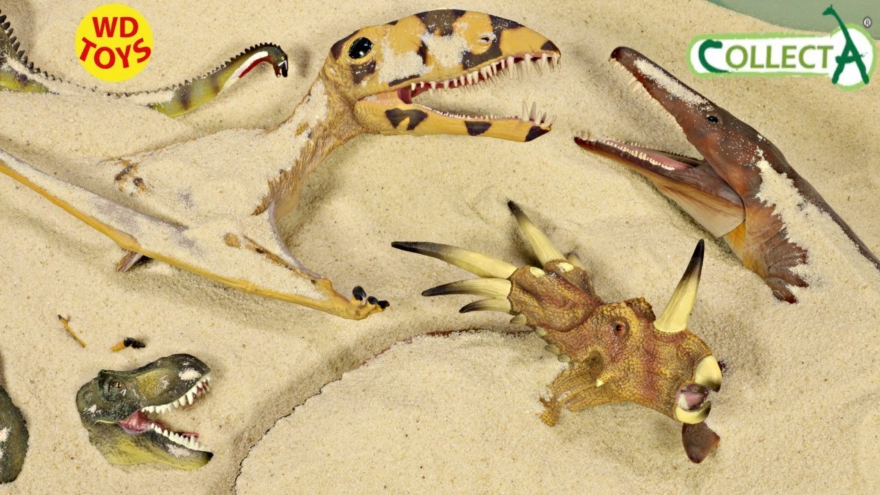 New Dinosaur Surprise Toys Buried in Sand 7 CollectA Dinosaur Toy W ...