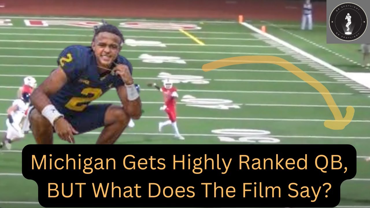 Michigan Football Lands Elite Quarterback: Jadyn Davis Film Breakdown