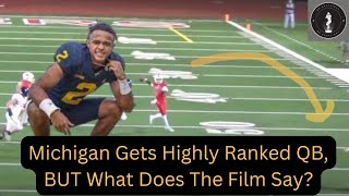 Michigan Football Lands Elite Quarterback: Jadyn Davis Film Breakdown