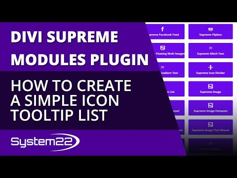 Divi Theme How To Create A Simple Icon Tooltip List 😎
