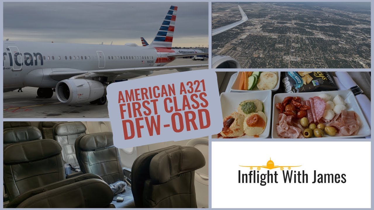 American Airlines First Class | Airbus A321 | DFW-ORD - YouTube