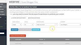 Webfire 3.0 Guest Blogging Tool Overview