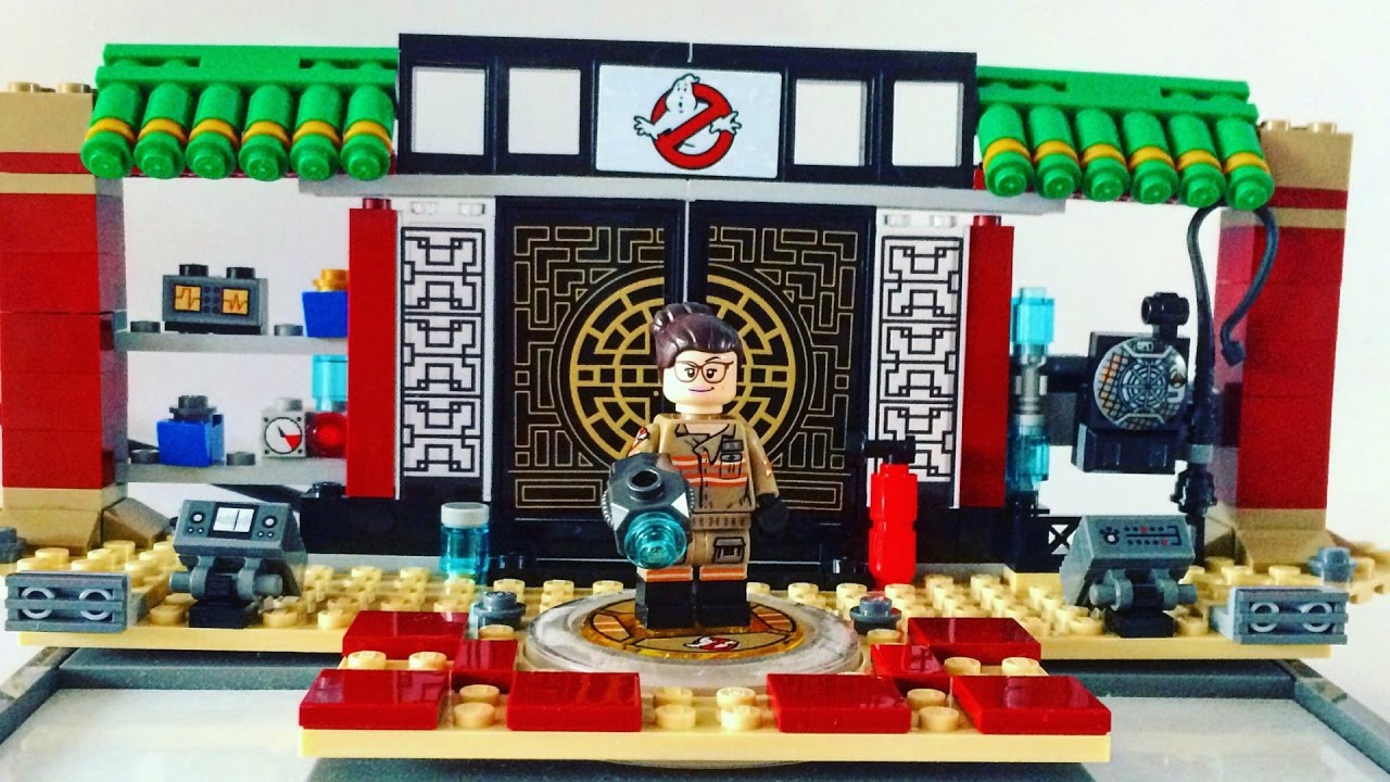 HONG KONG, MAY 25: Studio shot of Lego ghostbuster , combine from