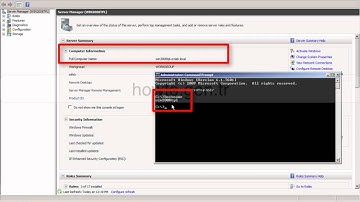How to rename computer/host name with command line on windows server
