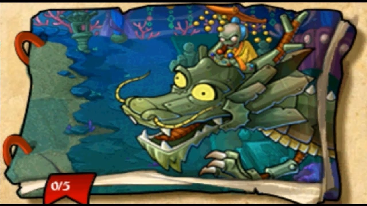 Plants vs Zombies 1 (Chinese version) 100 NEW World 12 Under Water